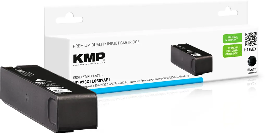 KMP Patrone HP 973X L0S07AE Nero - Alta Resa 10000 Pagine Ufficio