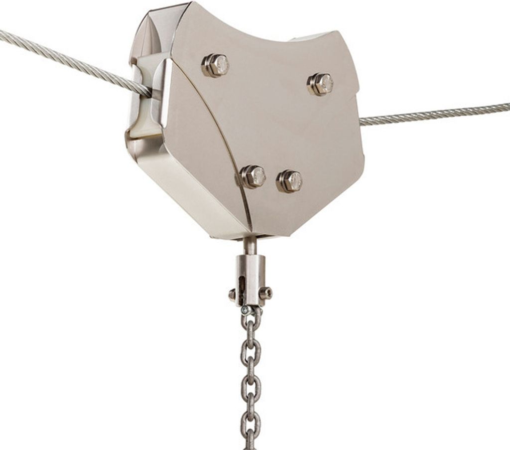 Chariot pour téléphérique en acier inoxydable Image du produit 