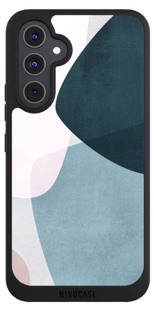 NIVOCASE Handyhülle für Samsung Galaxy A54 5G Hülle NIVOpure Case Schwarz Boho Malerei Muster