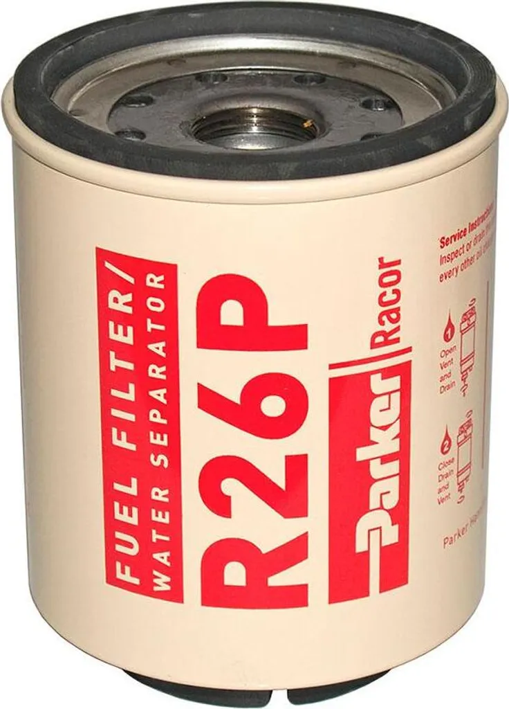 Filtre à carburant Parker Racor 225r rouge 30 microns pour moteur diesel