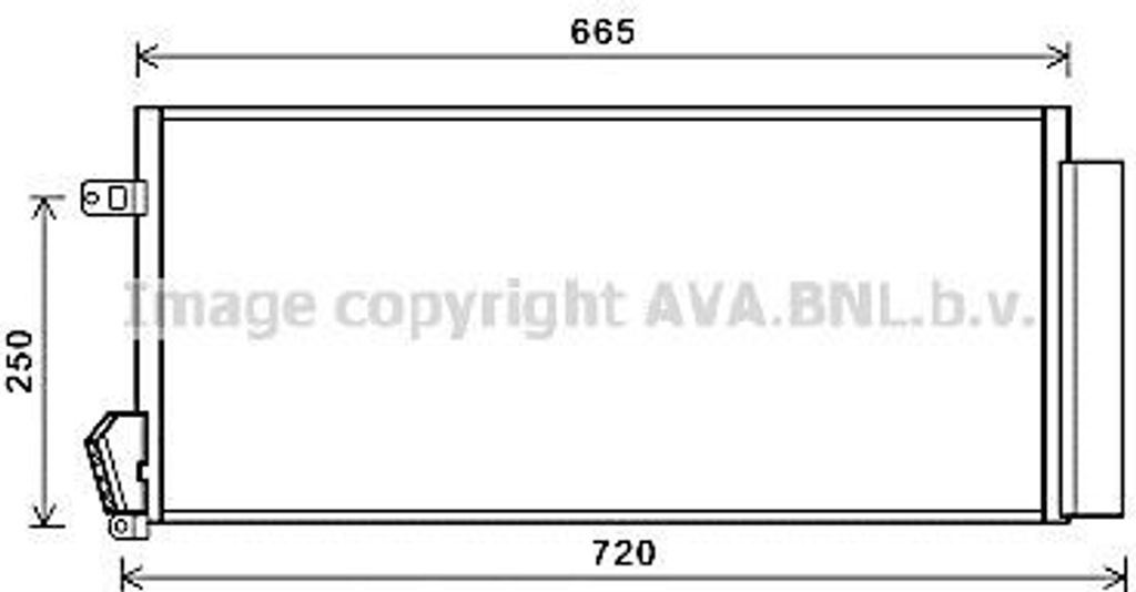 PRASCO FTA5396D - OE 51838048 Klimakondensator mit Trockner für Doblo