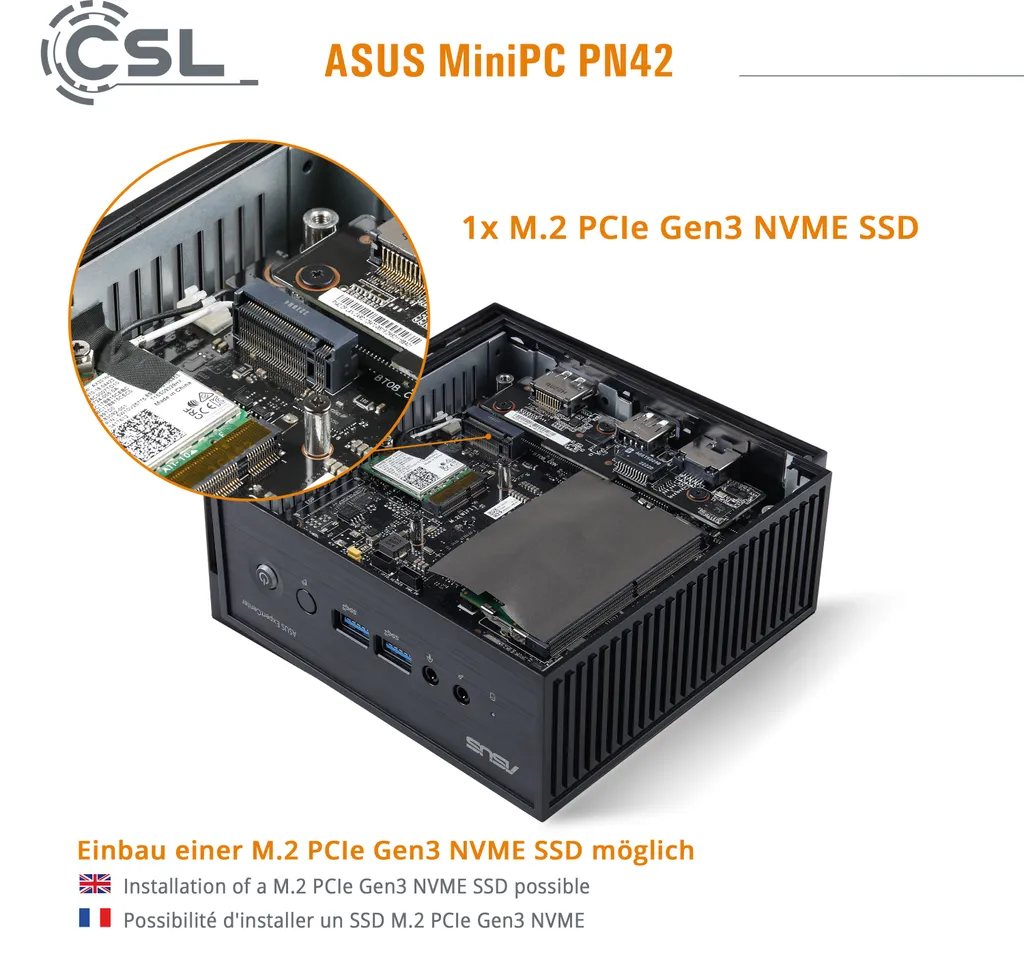 Ordinateur compact ASUS PN42 Intel N200 8Go RAM SSD 500Go Win 11 - 6