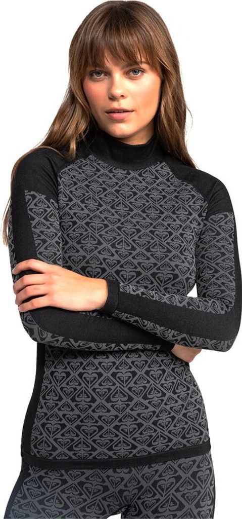 Roxy Seamless Langarm-t-shirt Grau XS-S Frau Grau XS-S