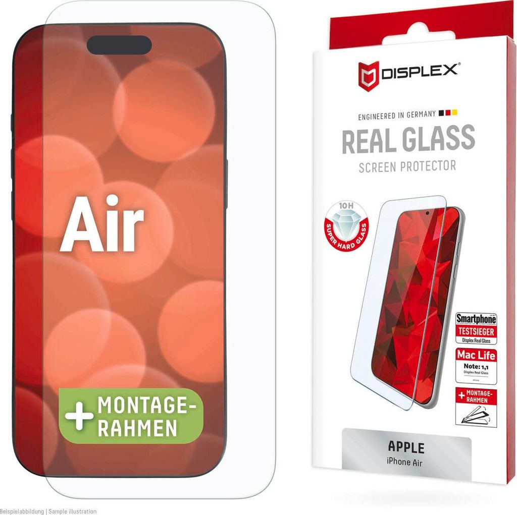 DISPLEX Panzerglas 10H 2D für Apple iPhone 17 Air