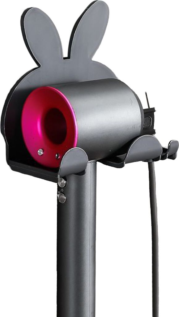 Haartrocknerständer zur Wandmontage, U-förmiges Design, starke Tragfähigkeit, keine Bohrinstallation, universeller Föhnhalter mit Aufbewahrungsbox