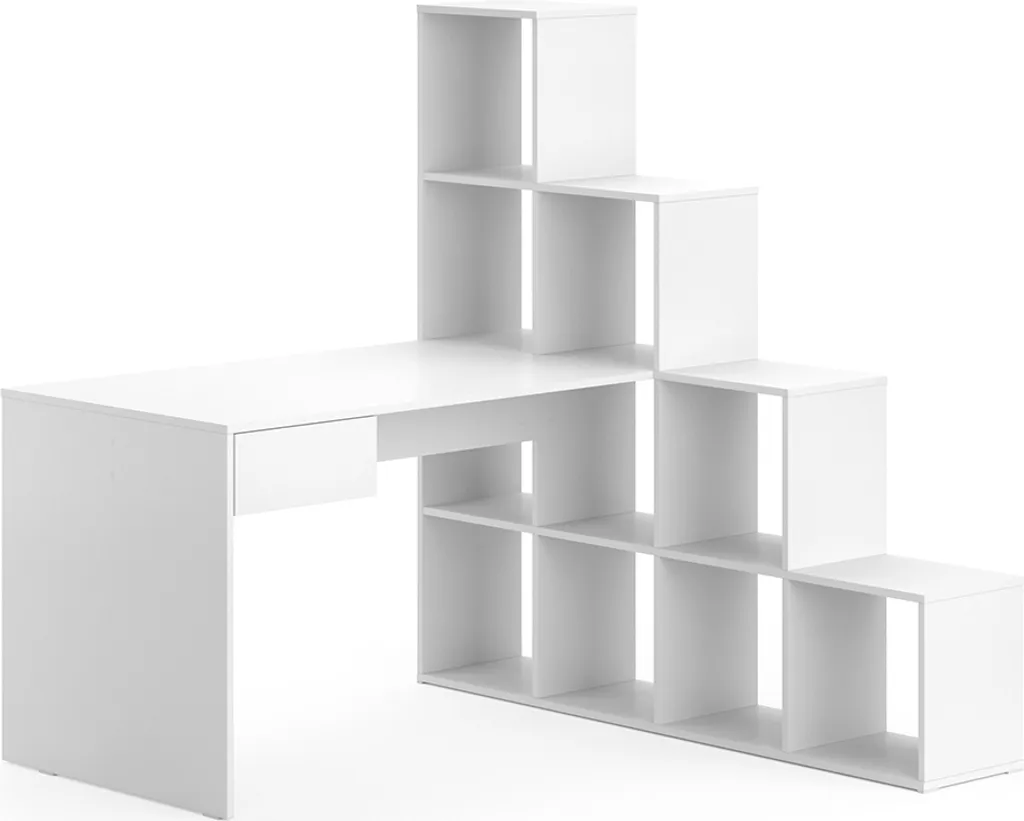 Petit Espace Solution : Bureau d'angle Vicco Sarah Blanc 139x142cm