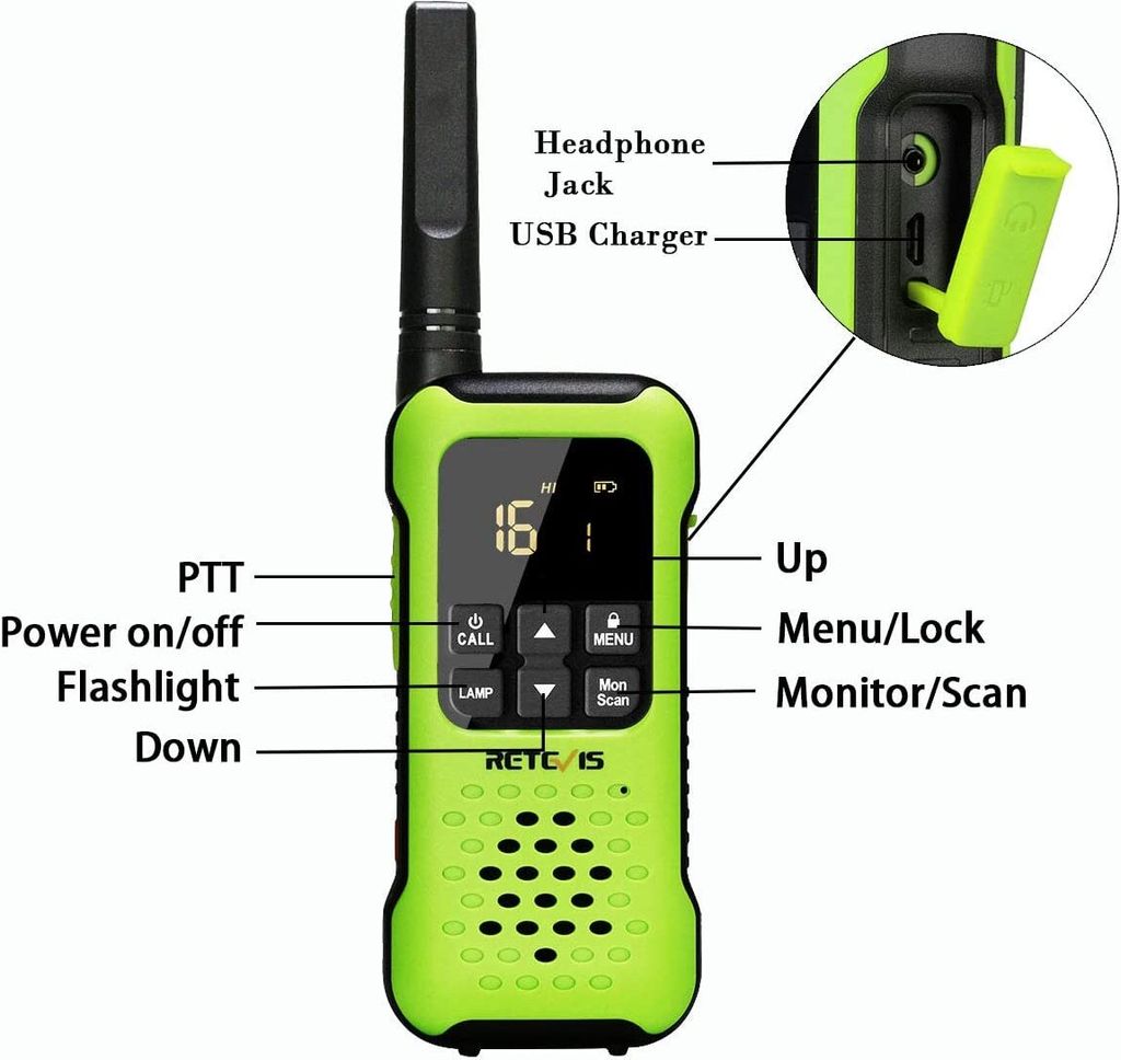 Retevis RT649P waterdichte en drijvende walkie talkie (set van 2