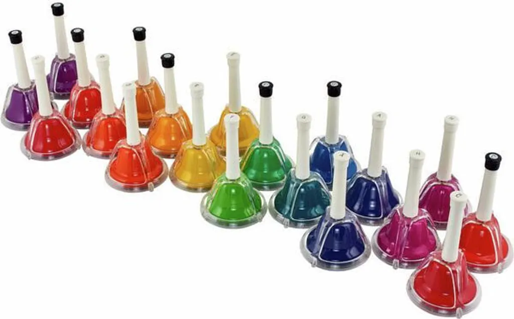 AW Rainbow set de 20 cloches de table multicolores pour réception