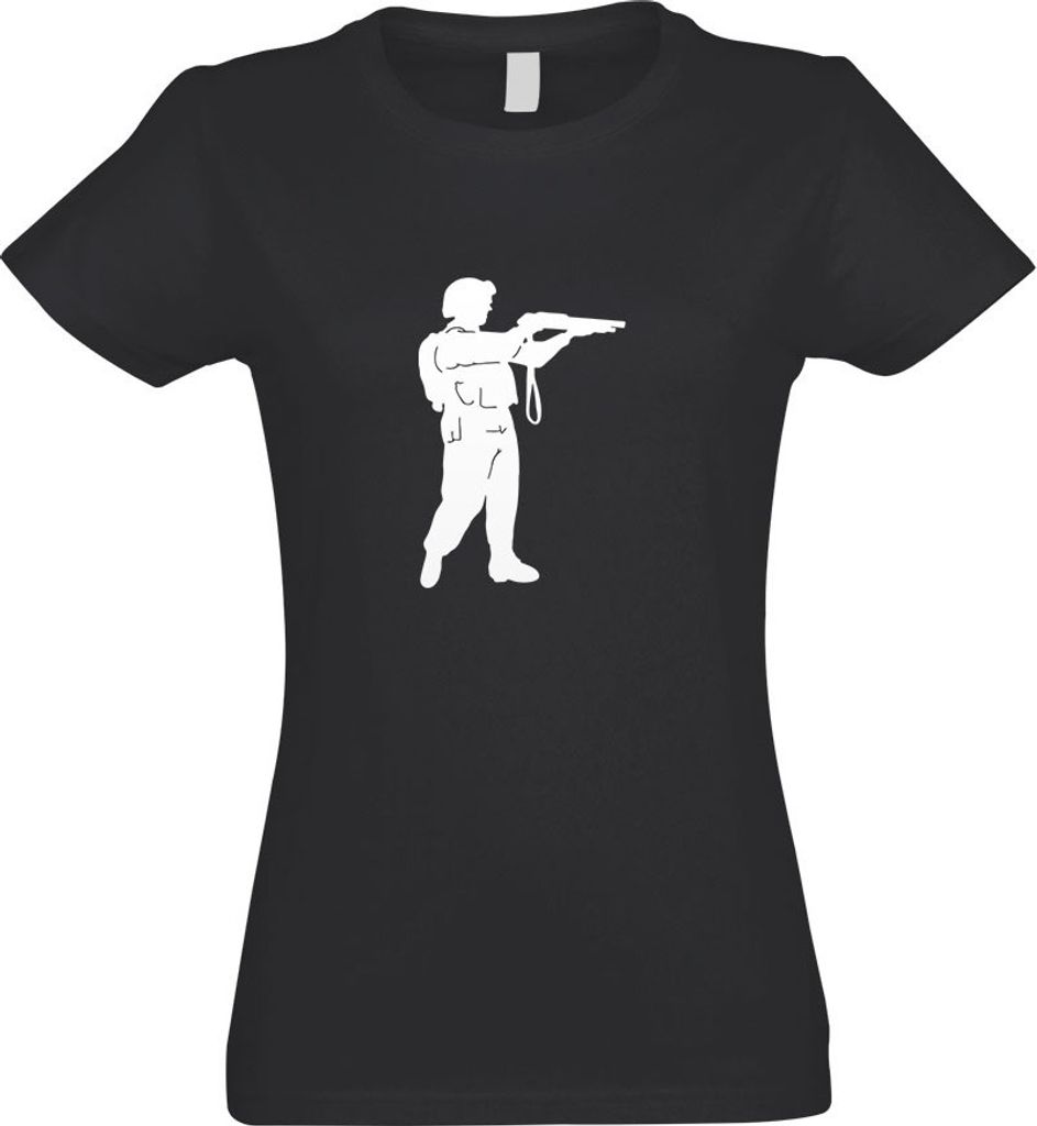 Kiwistar - T-Shirt tailliert - Damen - Graphit - Armee - Motiv 4 - Special Forces - mit Motiv Bedruckt - Funshirt Design - Sport - Freizeit - Damen...