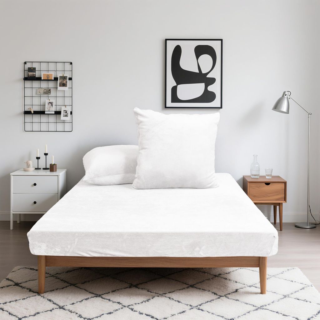 Flanell-Spannbettlaken Winter Microfaser extra weich & warm beidseitig angeraut 30 cm Steghöhe, 360°-Gummizug, pillingarm & pflegeleicht, Größe...