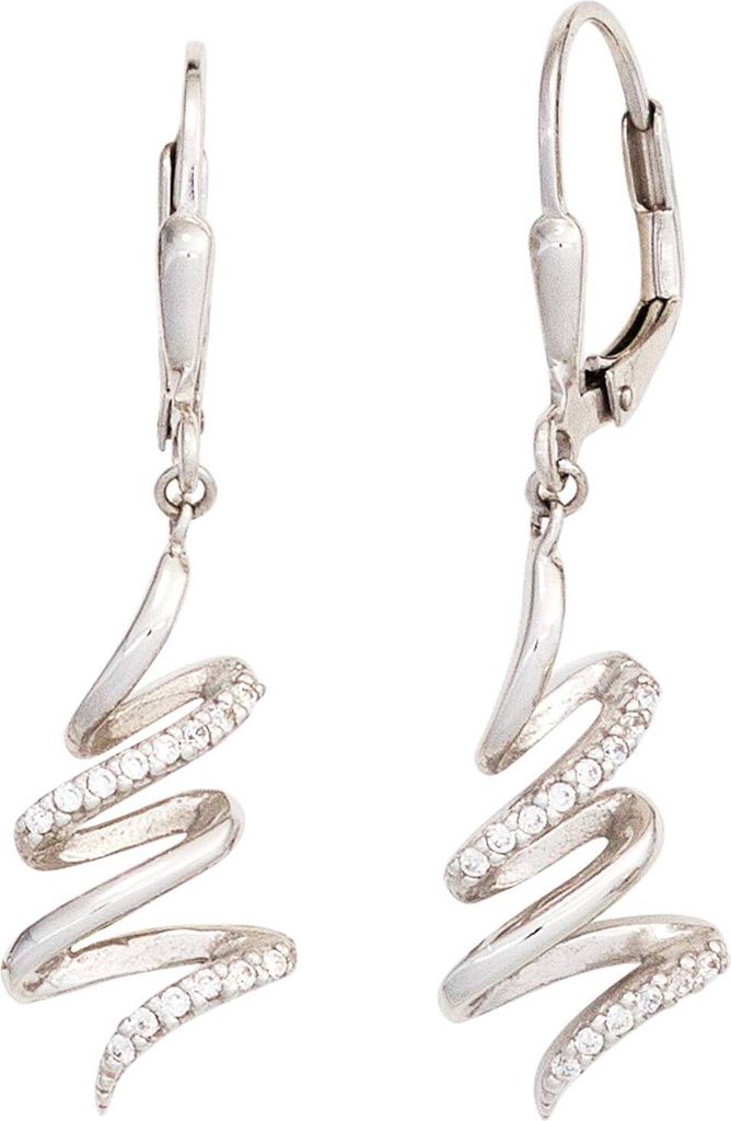 JOBO Boutons 925 Sterling Silber rhodiniert mit Zirkonia Produktbild 