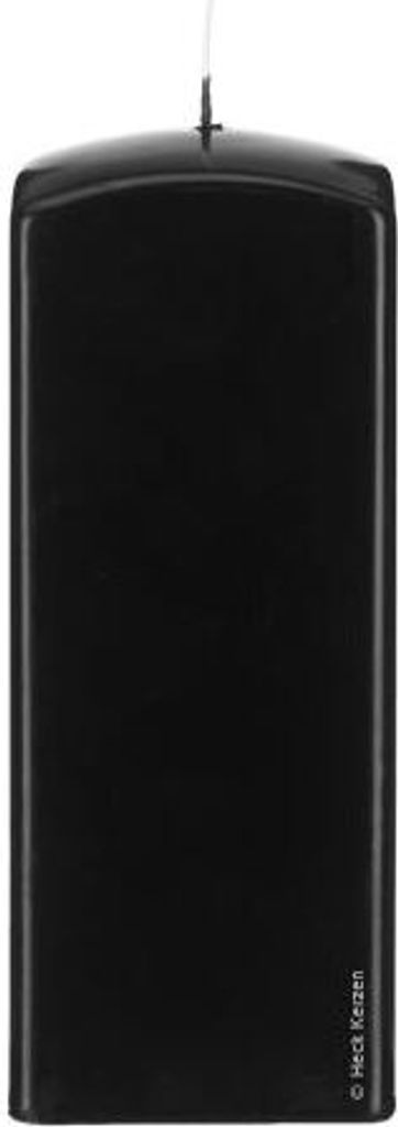 Quader Kerzen, Quadratische Kerzen Schwarz 80 x Ø 60/60 mm, 16 Stück