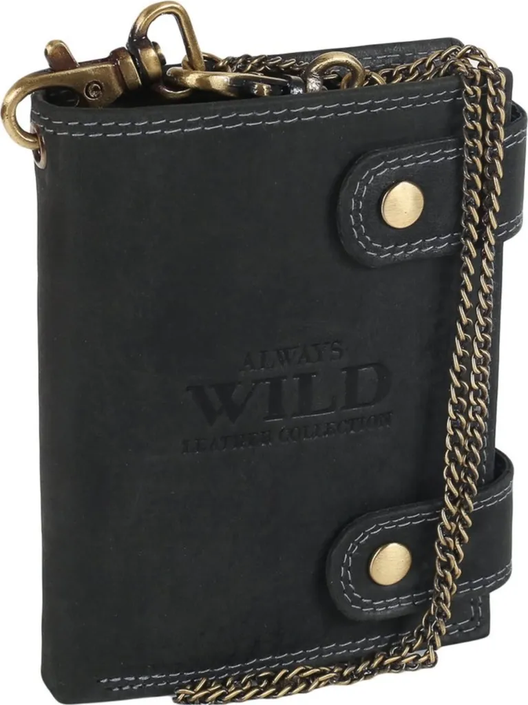 Portafoglio Uomo Always Wild 2901BICBLACK: Pelle, Jeans e Sicurezza