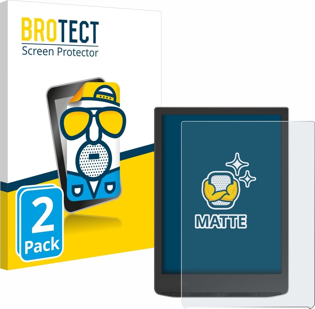 2x BROTECT Schutzfolie für PocketBook InkPad 4 Displayschutz Displayschutzfolie Folie Matt Entspiegelungsfolie