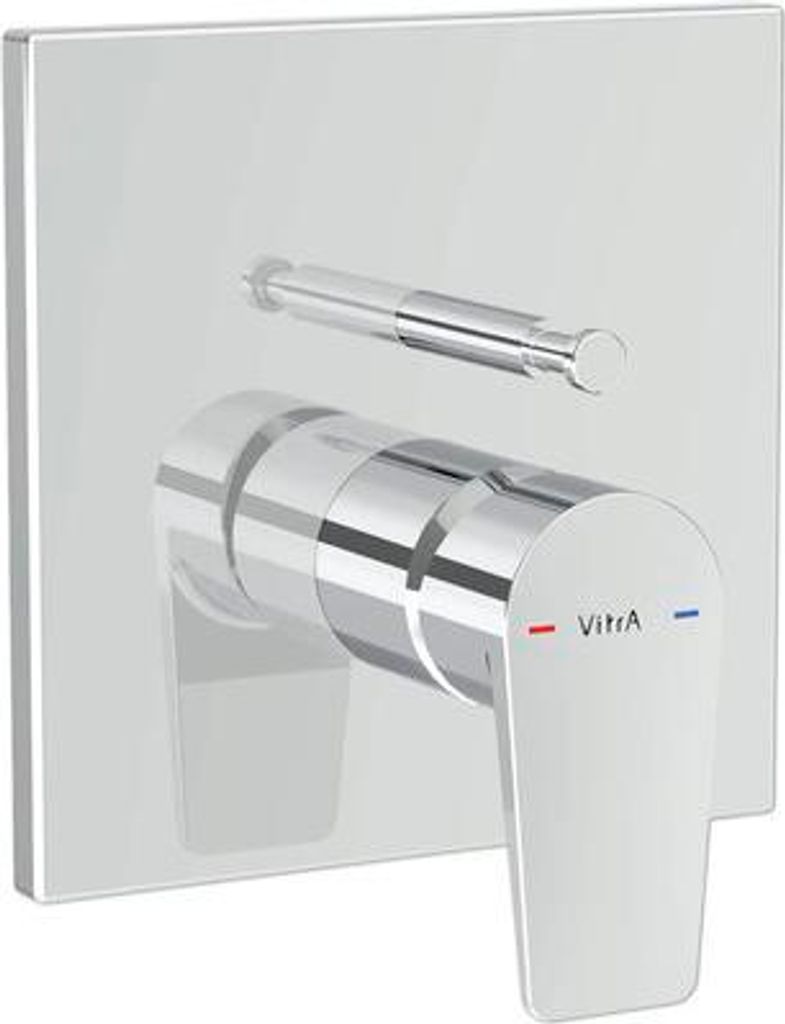 VITRA A43238EXP Einhebel-Wannen-Brausearmatur Flow Sq