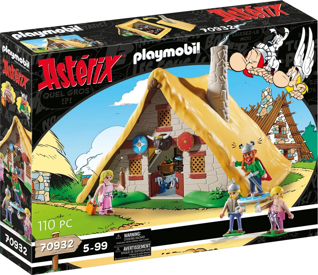 Jouet PLAYMOBIL Astérix 70932 cabane de Majestic pour revivre l'histoire