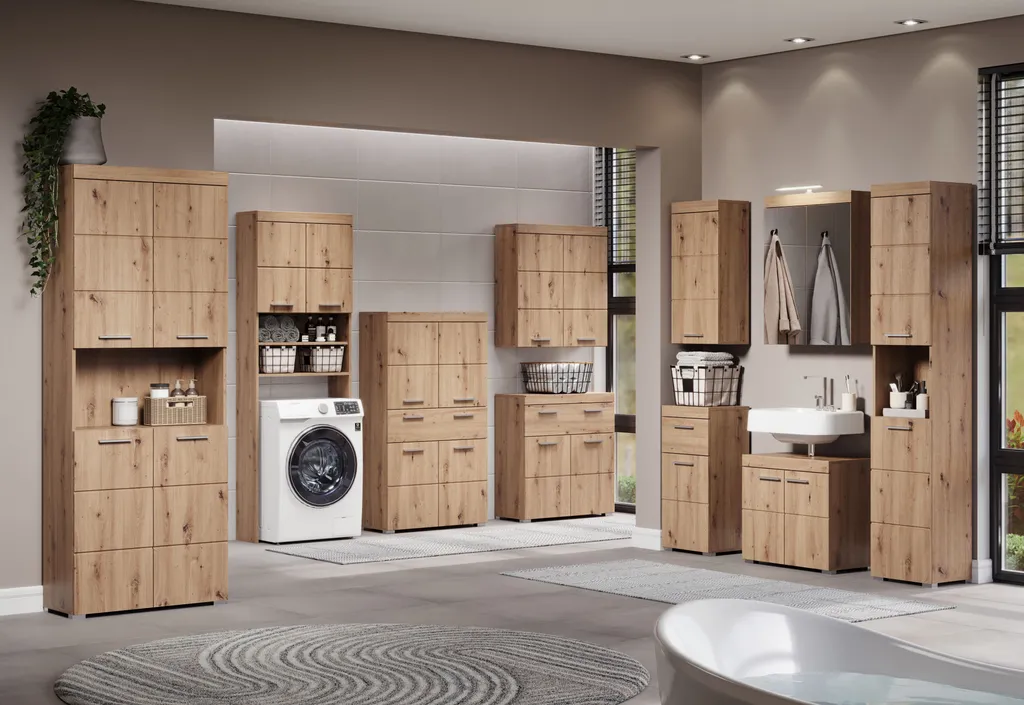 Mobile Bagno Rovere Nodoso Amanda Trendteam 60x56x34 cm Design - 10
