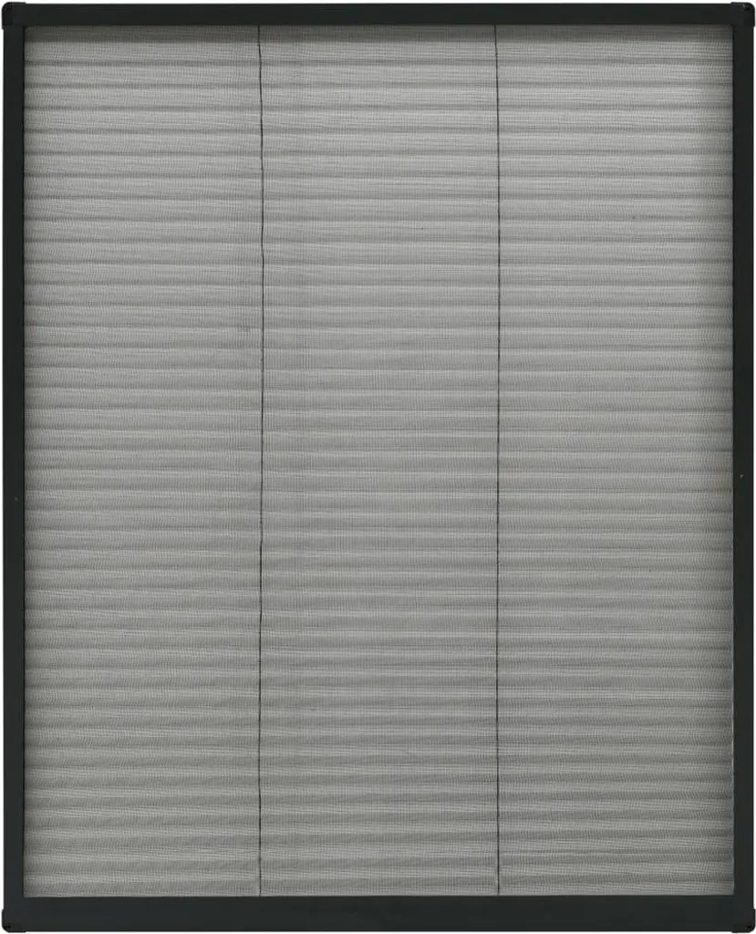 vidaXL Moustiquaire plissée pour fenêtre alu anthracite 80x100 cm