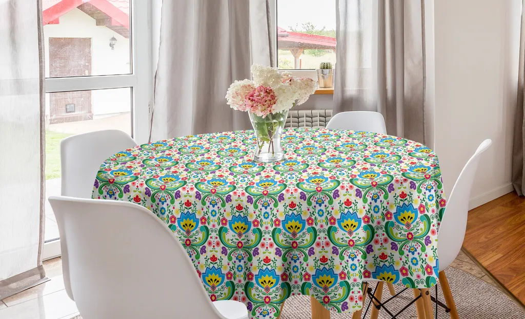 Tovaglia Rotonda Arte Popolare ABAKUHAUS - Arredo Cucina 150cm