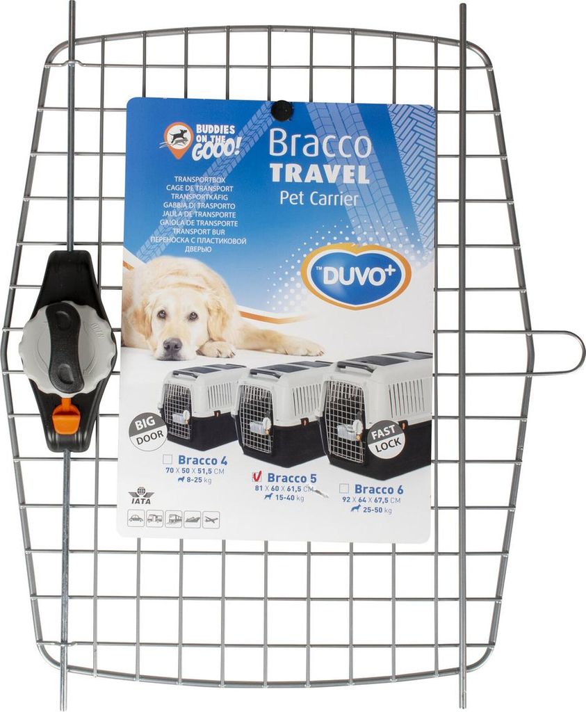 Duvo+ Metalltür für Bracco Travel silber, Maße: 37 x 48 x 5 cm