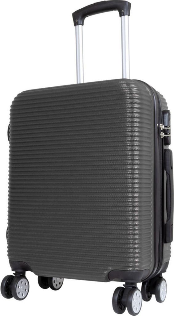 ABS Hartschale Reise Koffer Trolley Gepäck vier 360° Rollen Produktbild 
