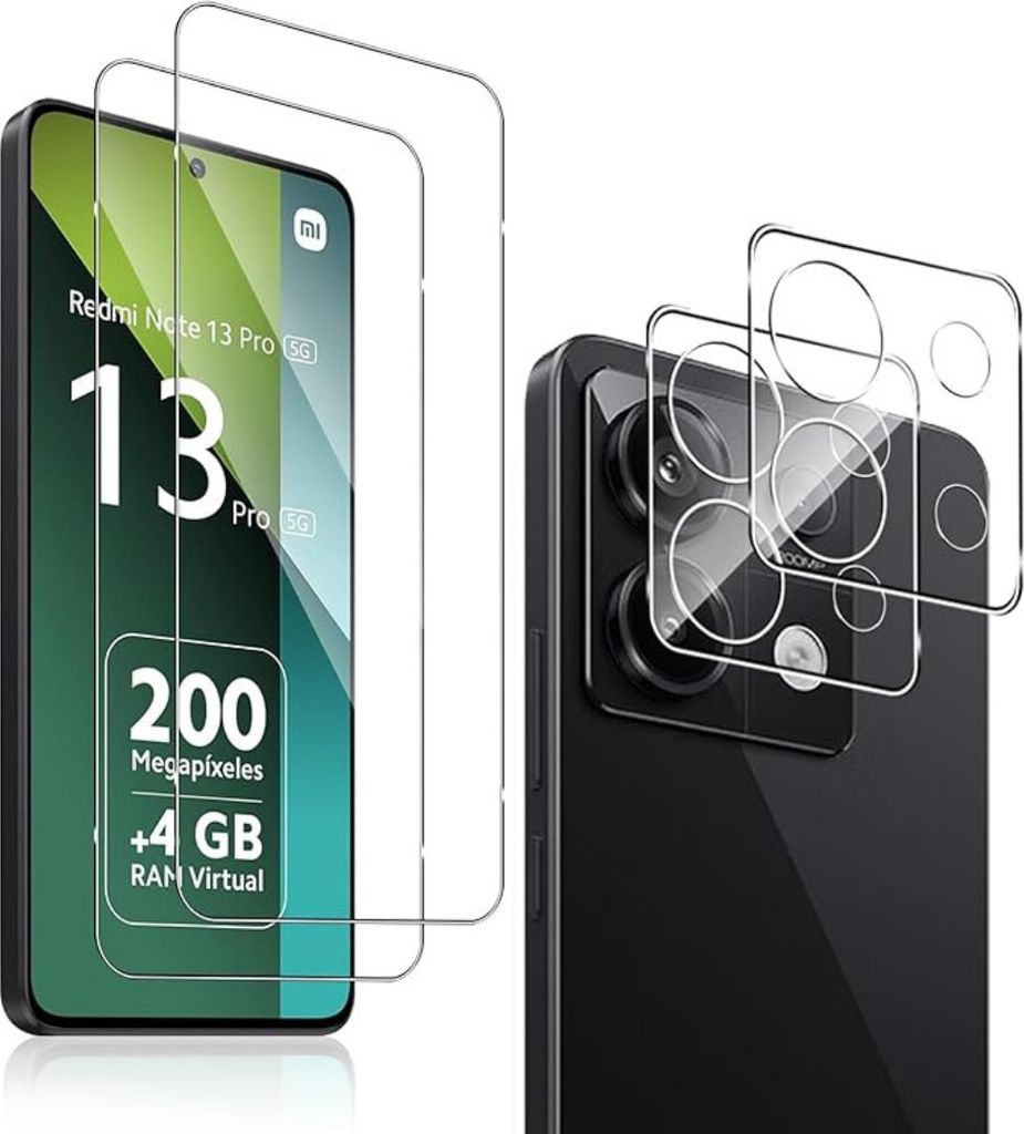 2X Schutzglas für Xiaomi Redmi Note 13 Pro 5G Panzerfolie Produktbild 