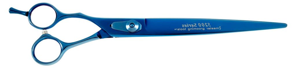 Titanschere in Blau – Schere für die Fellpflege von Hunden – gerade, 21,6 cm