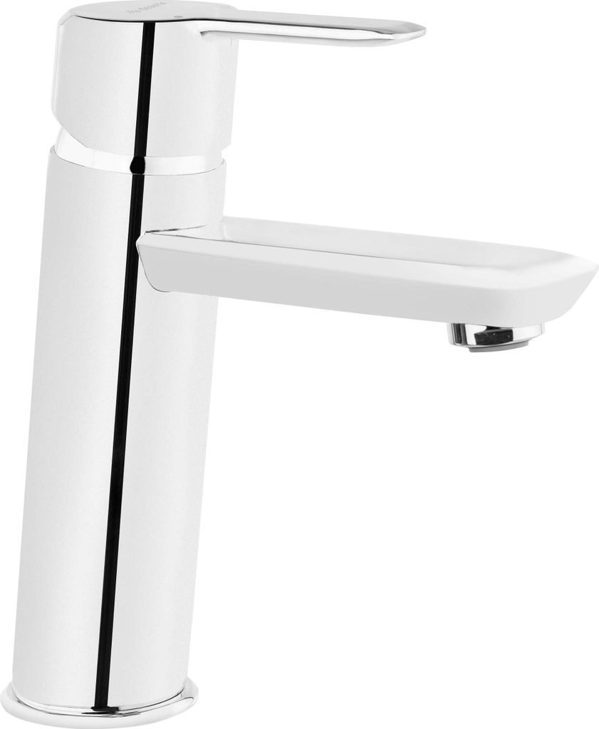 Deante ARNIKA Waschtischarmatur – Einhebelmischer – Chrom Glänzend – Anti-Kalk – Design-Badarmatur