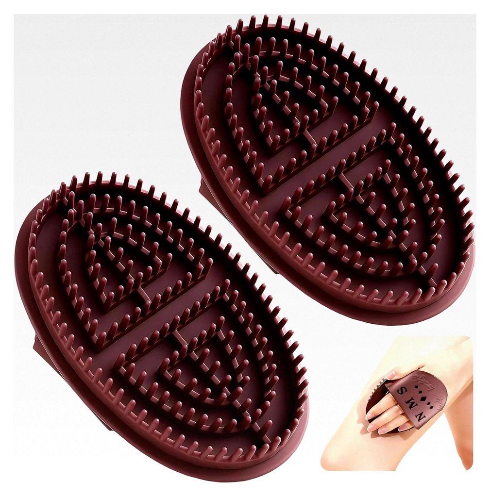 2 Stück Meridian Massagebürste, Gua Sha Körper, Massagebürste für Körper, Gua Sha für Körper, Meridianbürste für Taille, Bauch, Kopf, Beine