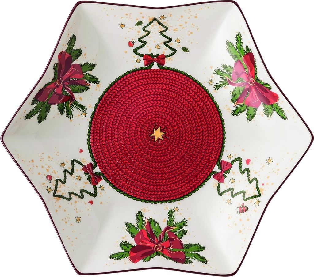 Hutschenreuther Nora Weihnachtszeit Sternschale 24 cm 02048-726042-25381726042-25381 Neuheit 2021 /Abverkauf nur solange Vorrat reicht