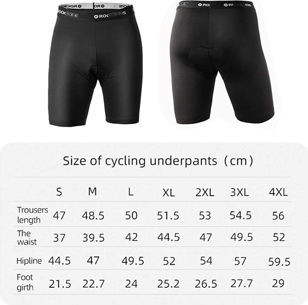 ROCKBROS Kurz Radhose Shorts Herren Fahrradhose mit Produktbild 4