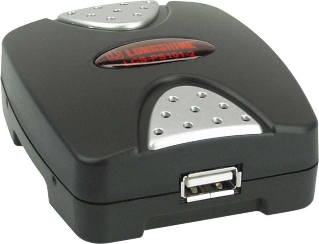 Longshine LCS-PS101-B 1 x RJ-45 10/100Mbps, 1x USB Image du produit 