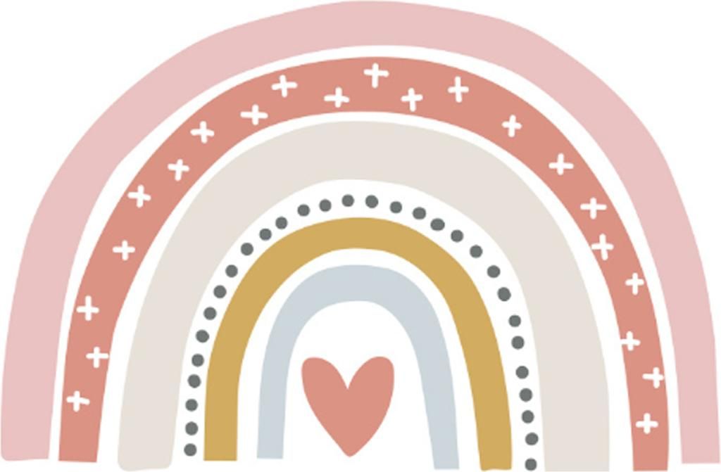 Regenbogen-Wandaufkleber, Kinder-Wandaufkleber, abnehmbare Aufkleber für Mädchenzimmer, Schlafzimmer, Wohnzimmer, Türen, Kinderzimmer, Heimdekor...
