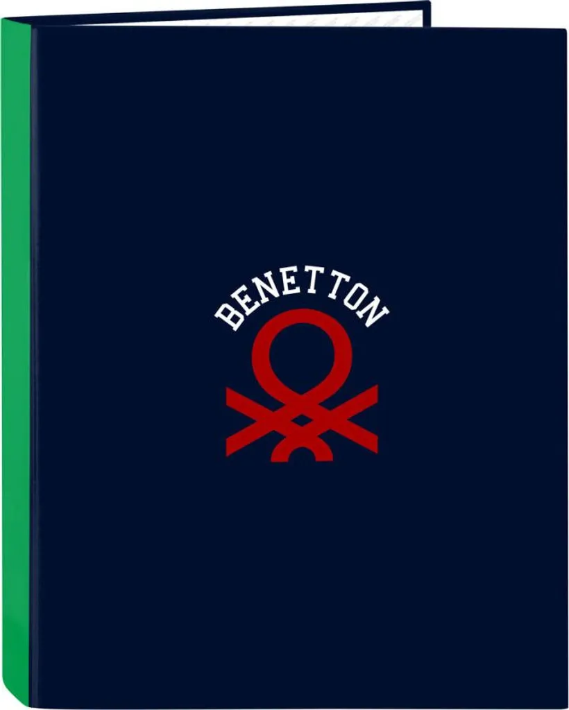 Raccoglitore ad anelli Benetton Together blu navy A4 26,5 x 33 x 4 cm