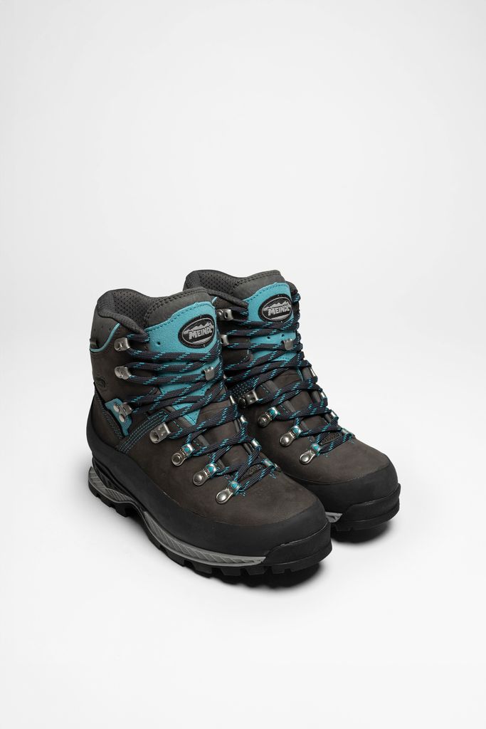 Meindl Damen Trekkingstiefel ISLAND Lady MFS "Rock" Anthrazit Türkis