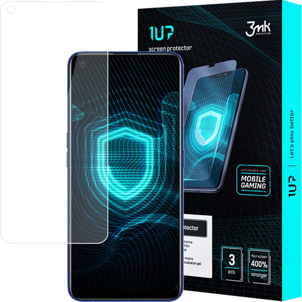 3mk Display Schutzfolie 1UP für Realme 7i Global transparent Gaming (3 Stück)