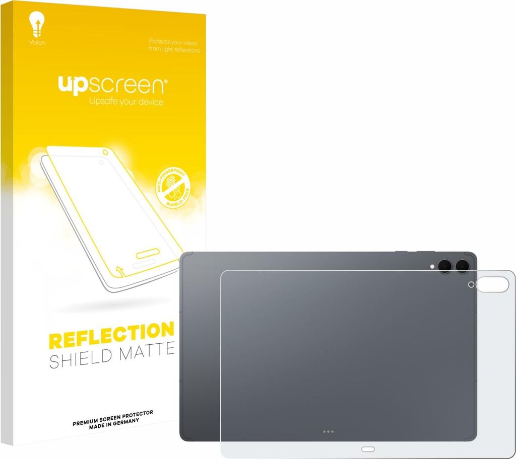 upscreen Schutzfolie für Samsung Galaxy Tab S11 Ultra (Rückseite) Displayschutz Displayschutzfolie Folie Matt Entspiegelungsfolie