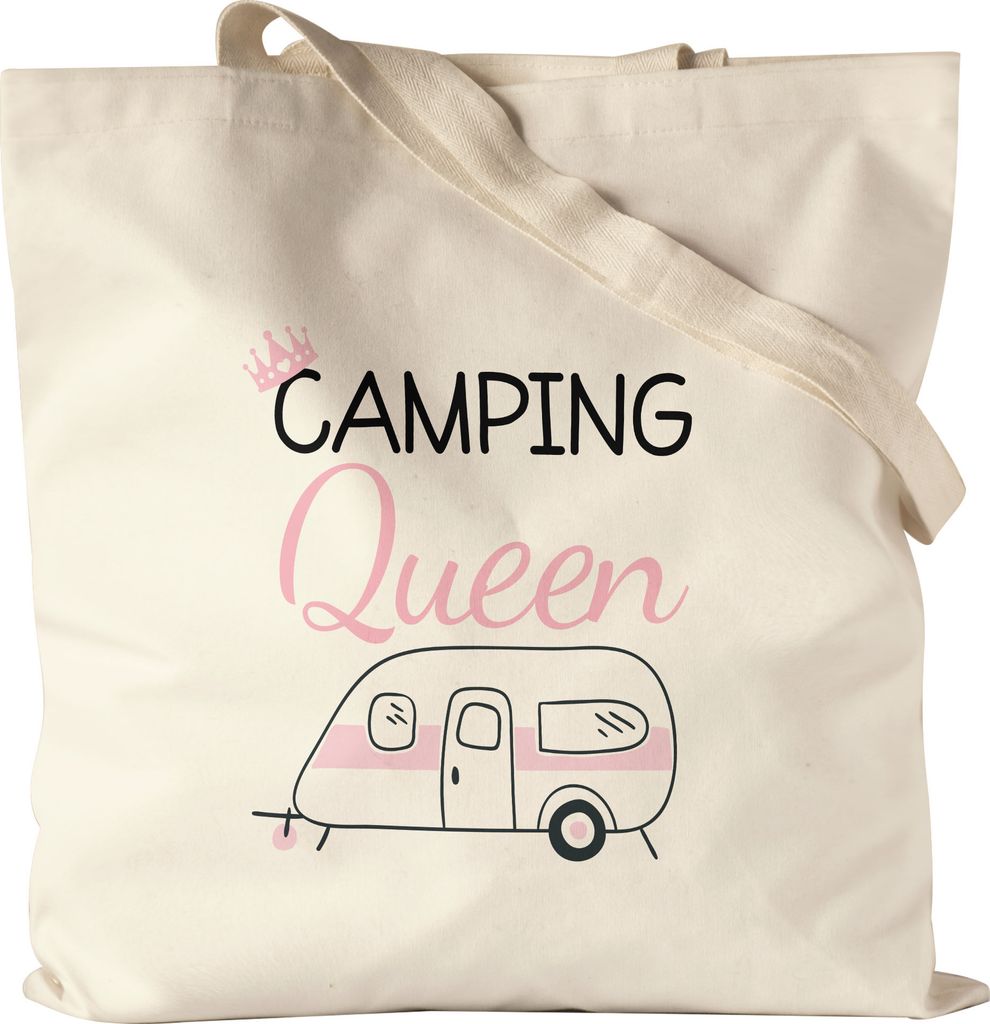 Camping Queen Jutebeutel Stoffbeutel Canvas Wohnwagen Fans Geschenkidee Für Camper Camping-Platz
