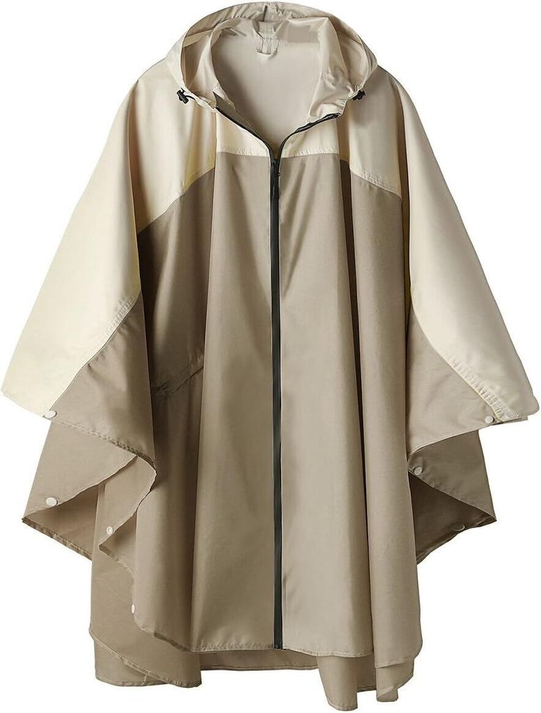 Uni Regenponcho mit Kapuze, wasserdichter Regenmantel für Produktbild 