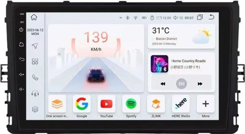 Autoradio CarPlay Android Auto avec 4 Go RAM pour VW Polo et T-Cross