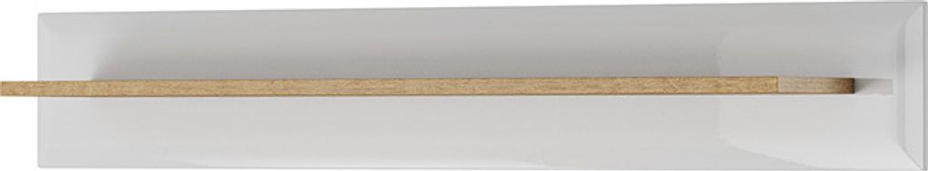 Wandregal NORDI P107 Weiß / Eiche Riviera