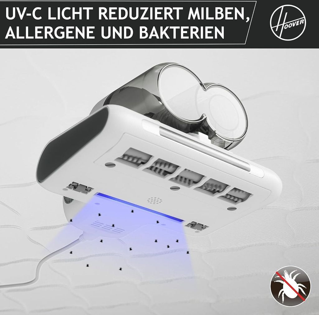 Hoover Milbensauger Matratzen Staub UV Licht Produktbild 3