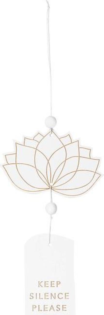 Räder Zen Spirit Türhänger Lotus blüte Keep silence 22x11cm