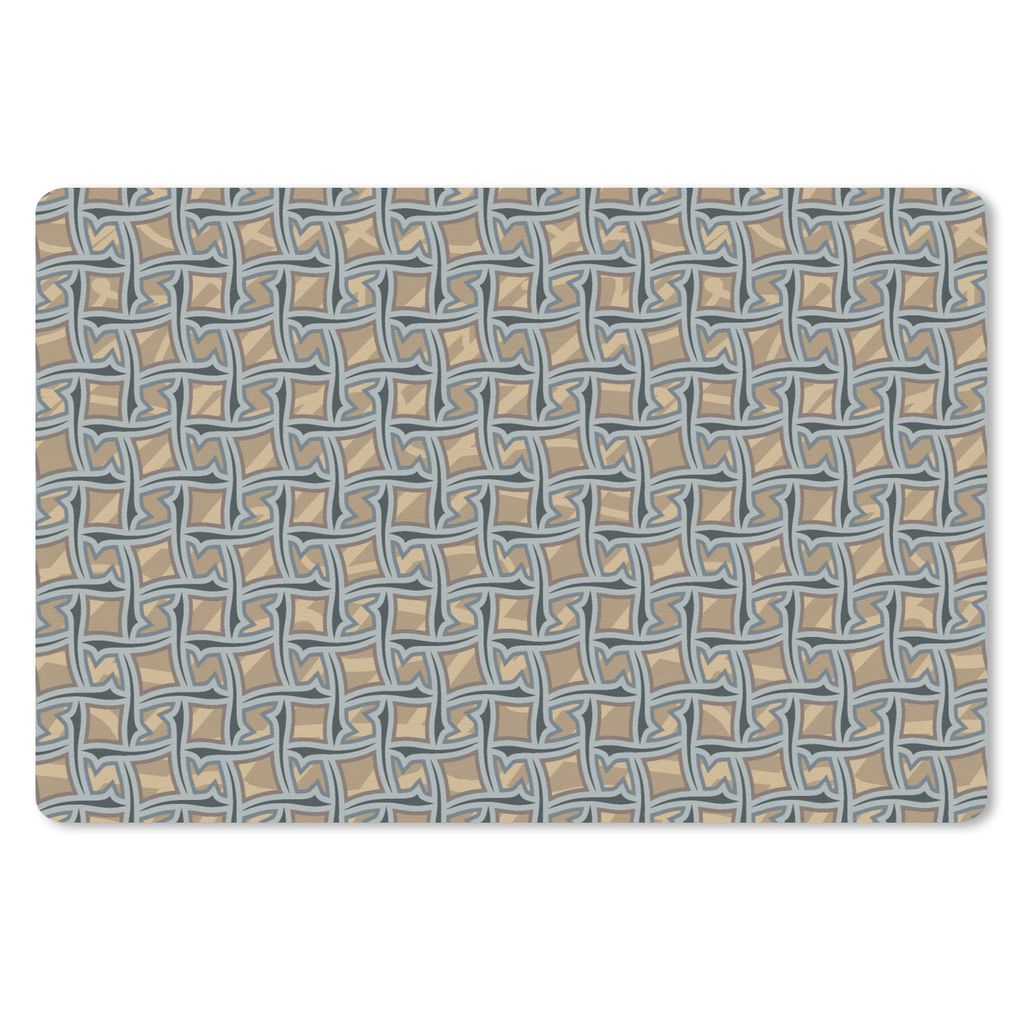 MuchoWow Mauspad Mousepad Braun - Muster - Geometrie 27x18 cm - Mousepads - Maus Mat - Pad - Mausunterlage - Büroartikel - Desk Matten