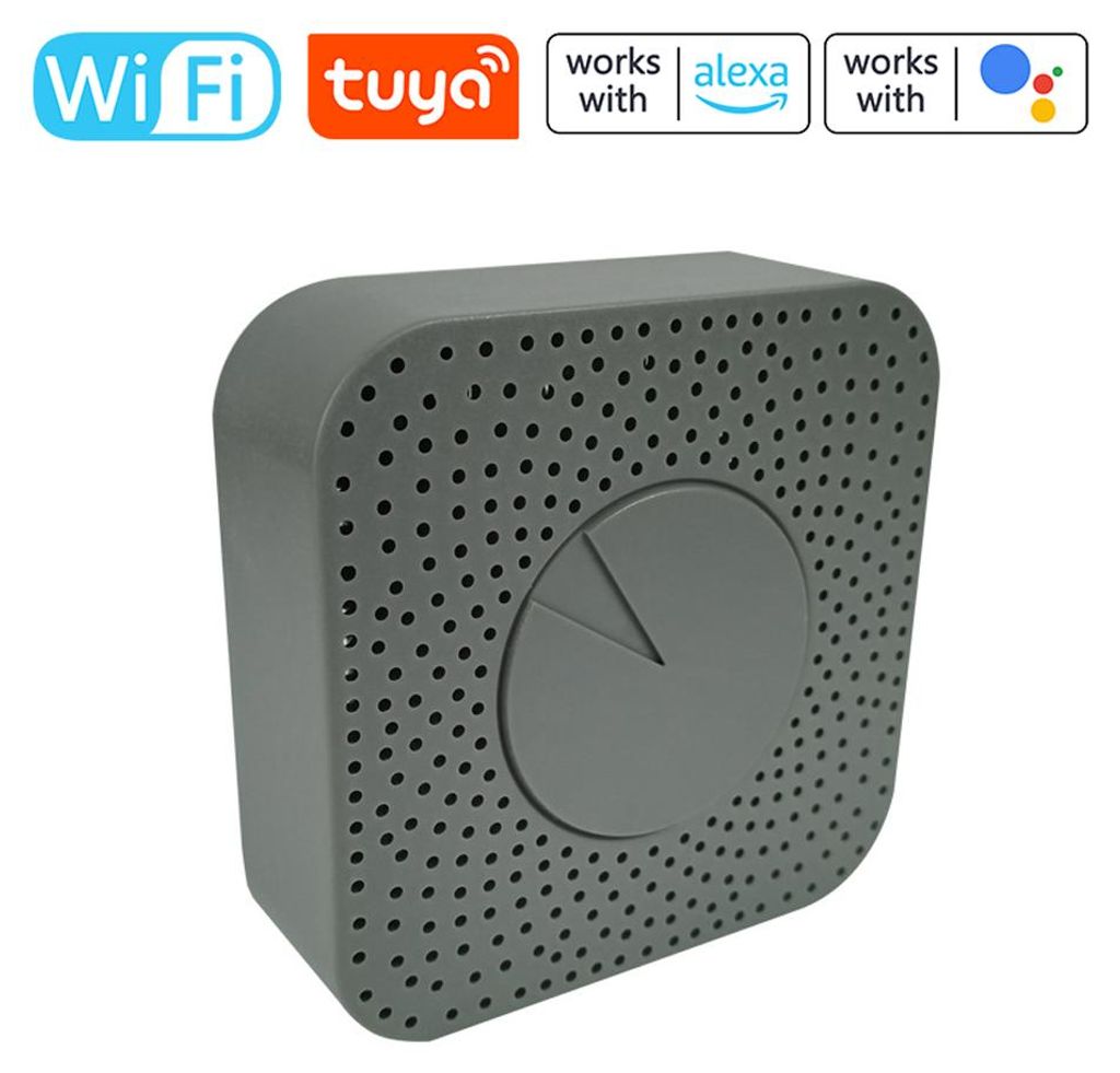 Tuya WiFi Intelligent Air Quality Monitor 5-in-1 Housekeeper HCHO/CO2/VOC/Temperatur/Feuchtigkeitsdetektor, unterstützt Fern-APP-Steuerung, Alarmf...