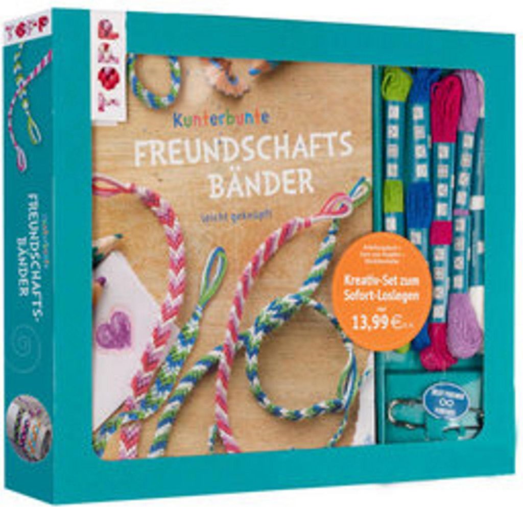 Kreativ-Set Kunterbunte Freundschaftsbänder Produktbild 