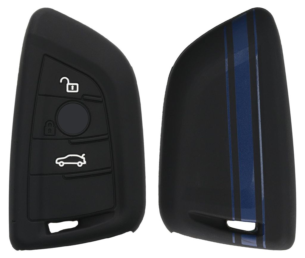 kwmobile Schlüsselhülle für BMW 3-Tasten Smart Key Autoschlüssel Hülle - Autoschlüssel Schlüssel Hülle aus Silikon - Schlüsselschutz Gehä...