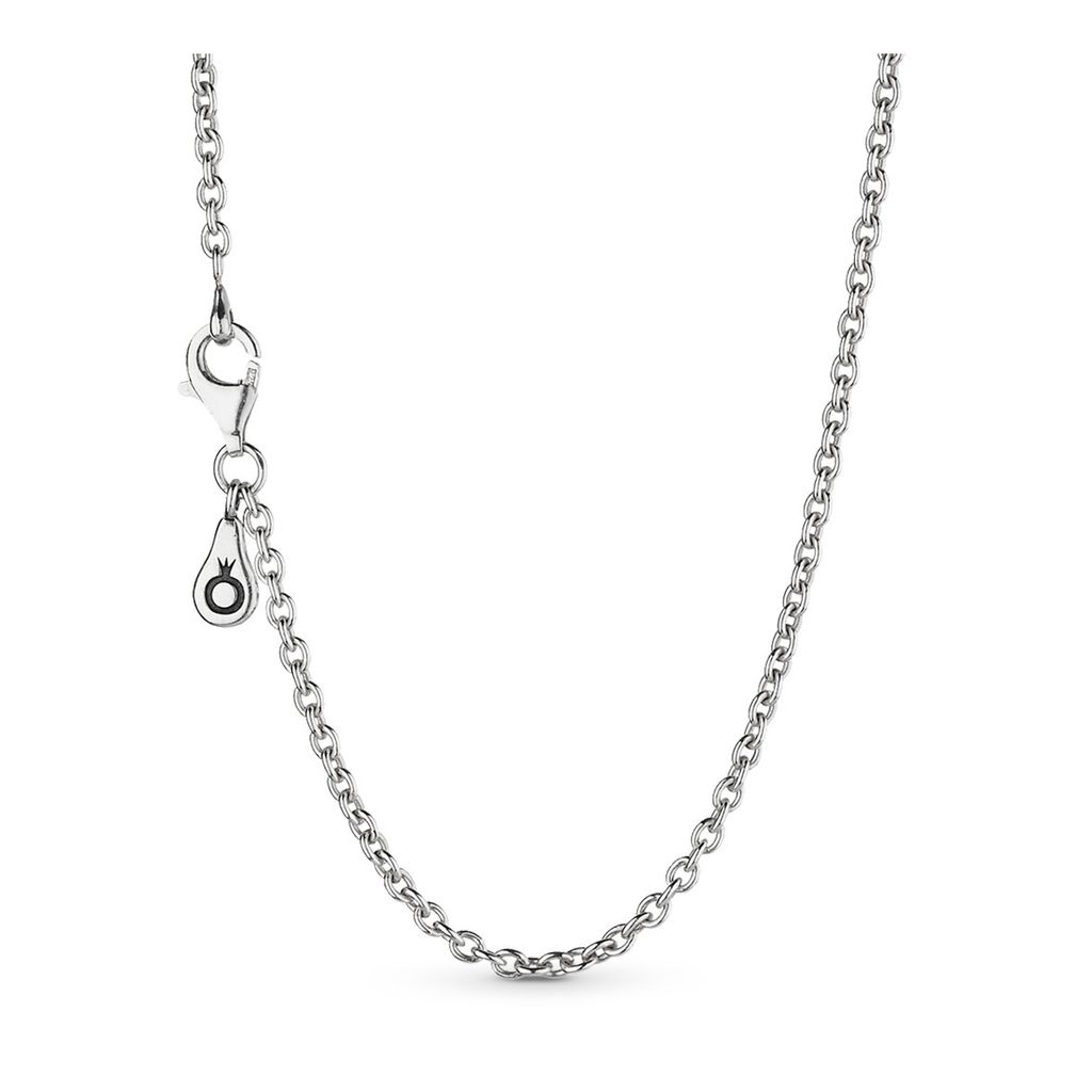 Pandora Damen-Halskette 45cm Silber, schlichtes Design ohne Produktbild 