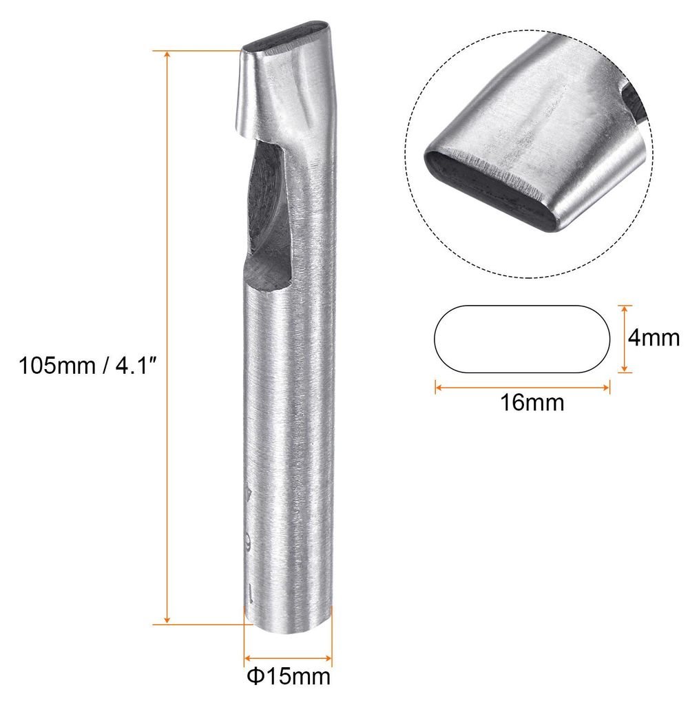 Ovaler Locher 4x16mm Leder Hohlschneider L?ngliche Stanzmatrize fš¹r Armband Gš¹rtel Uhrenarmband Leathercraft Arbeiten