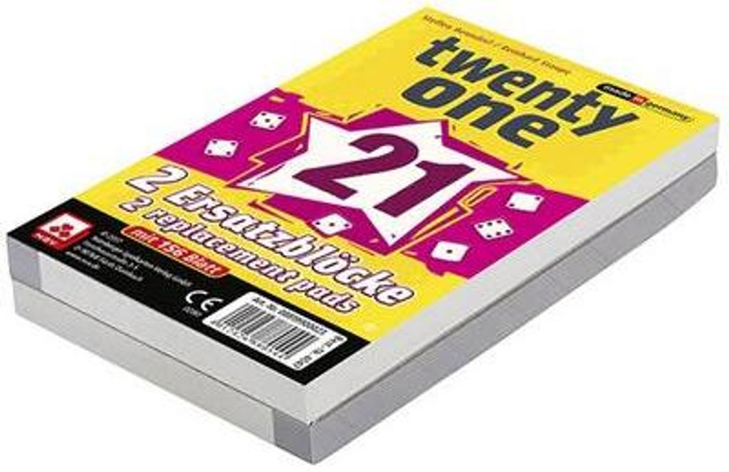Twenty One Ersatzblöcke für Würfelspiel, 2er-Set, 156 Blatt Produktbild 